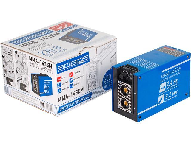 Сварочный инвертор Solaris MMA-143EM + AK (MMA-143EM)