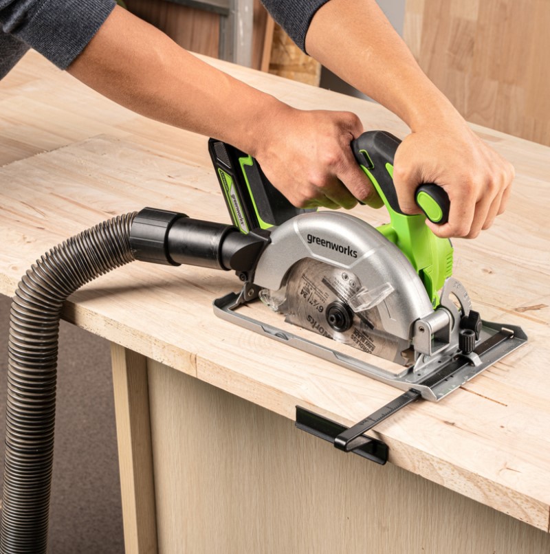 Циркулярная пила аккумуляторная Greenworks GD24CS165 24В