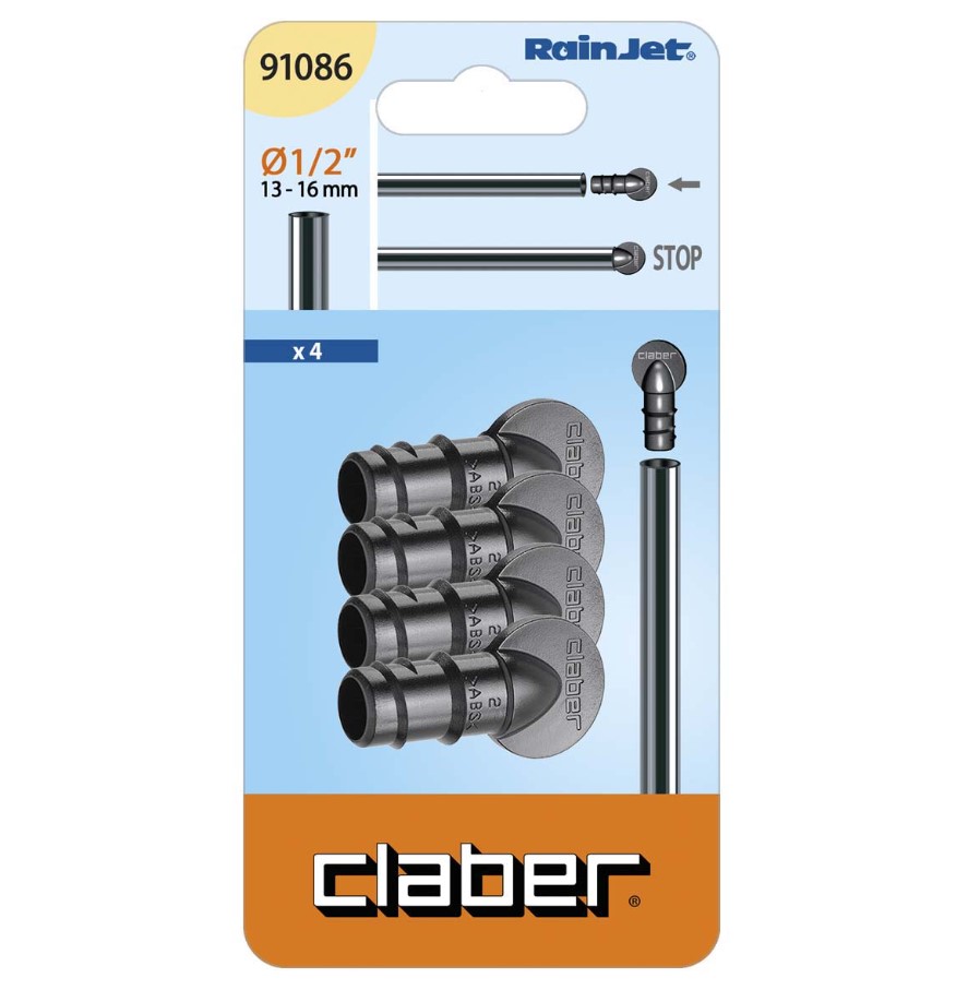 Заглушка для капельной трубки Claber 1/2", 4шт.