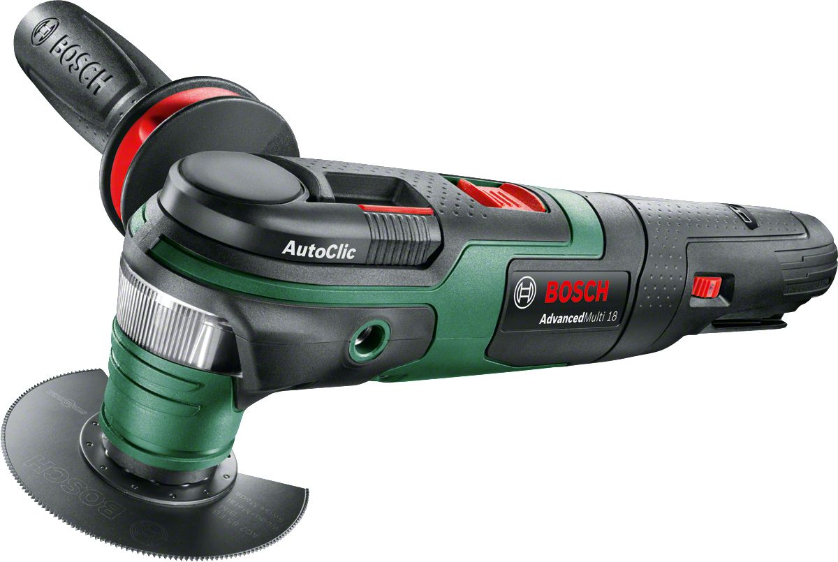 Аккум. многофункциональный инструмент (реноватор) BOSCH AdvancedMulti 18 в кор. + набор оснастки