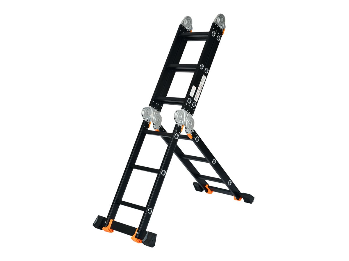 Лестница алюм. многофункц.4х3 ступ.(175см/355см) 12,3кг BLACK LINE STARTUL (ST9930-03)