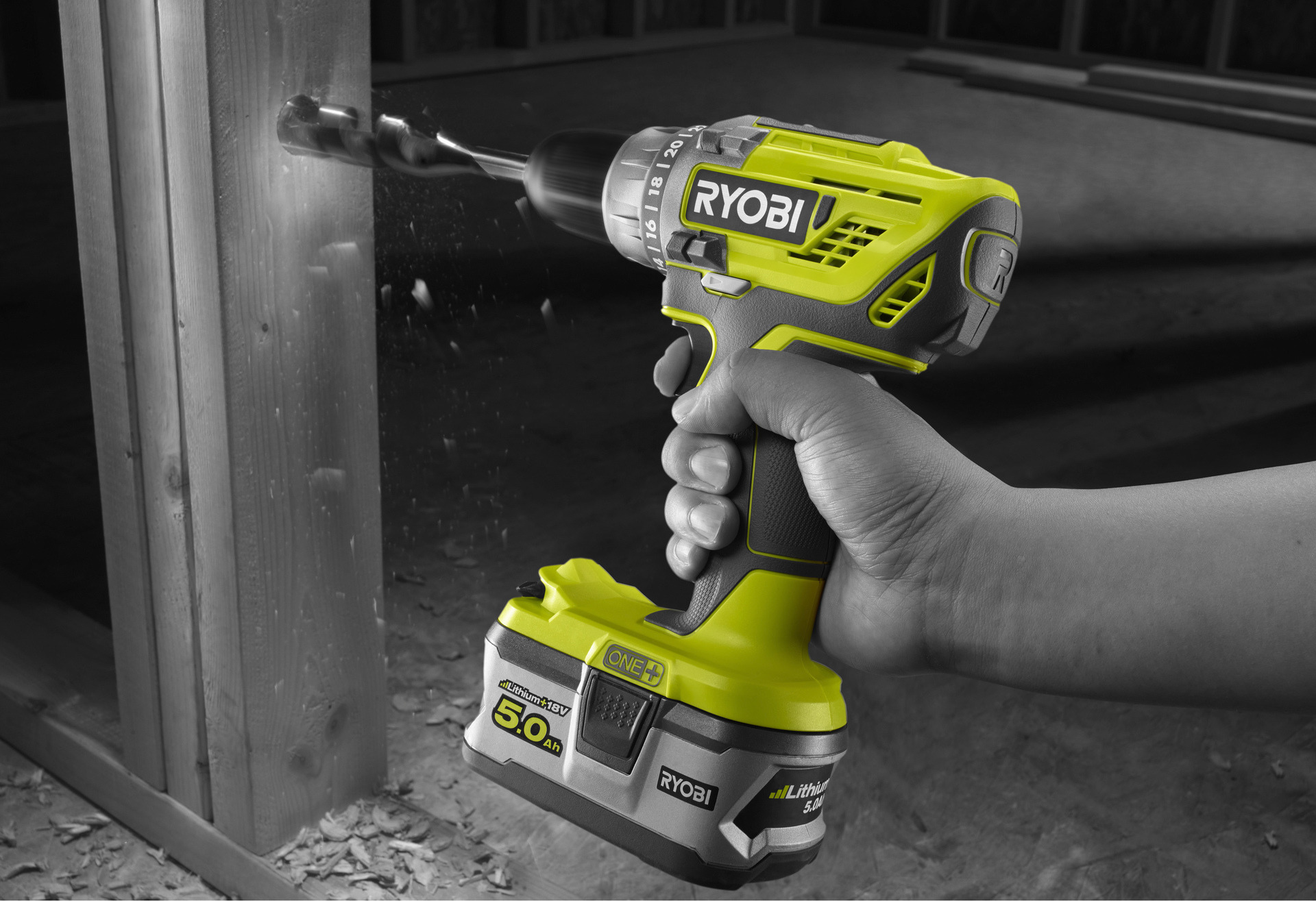 Дрель-шуруповерт RYOBI R18DD3 (без батареи)