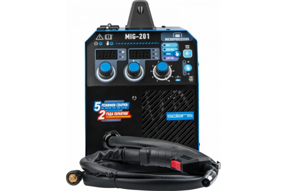 Полуавтомат сварочный Solaris MIG-201