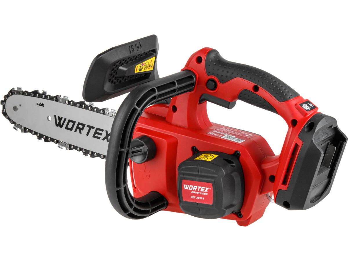 Аккумуляторная цепная пила WORTEX CEC 2518-3 в чем. ALL1 XLT SET