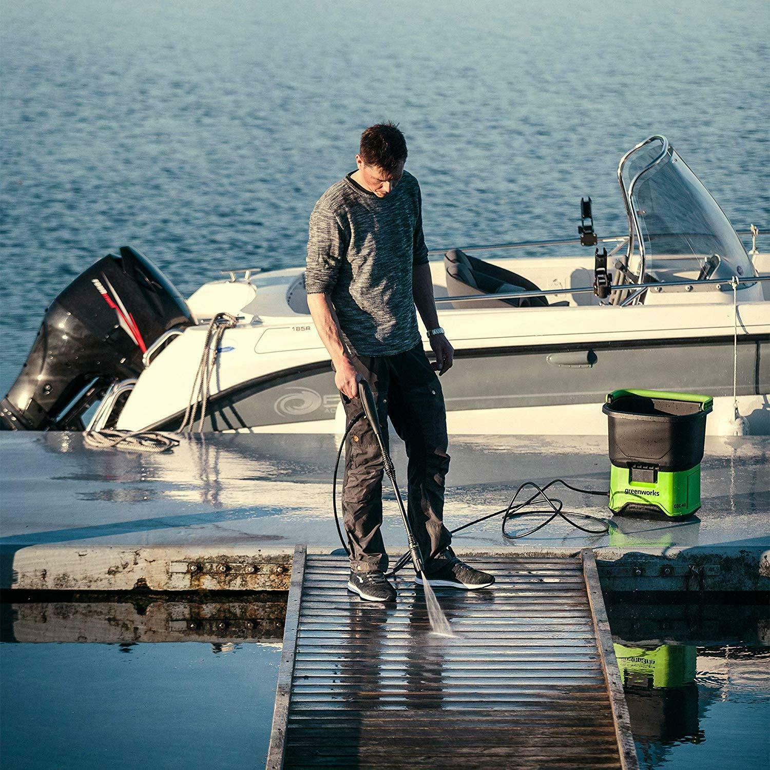 Мойка высокого давления аккумуляторная GREENWORKS GDC40