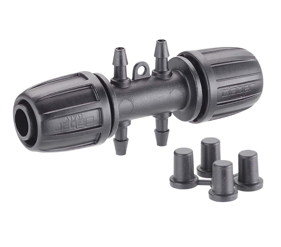 Муфта Claber 1/2" с выходами 1/4"