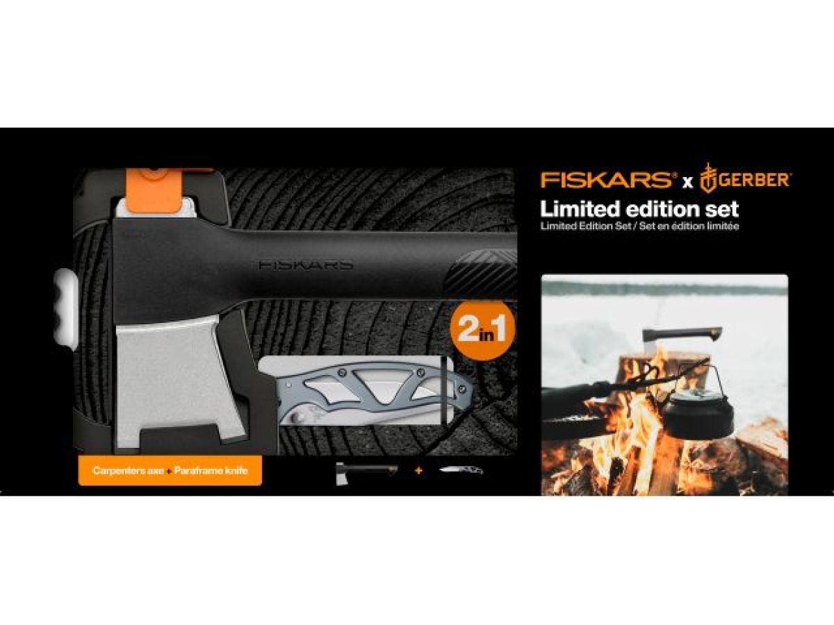 Топор A6 FISKARS + нож Paraframe