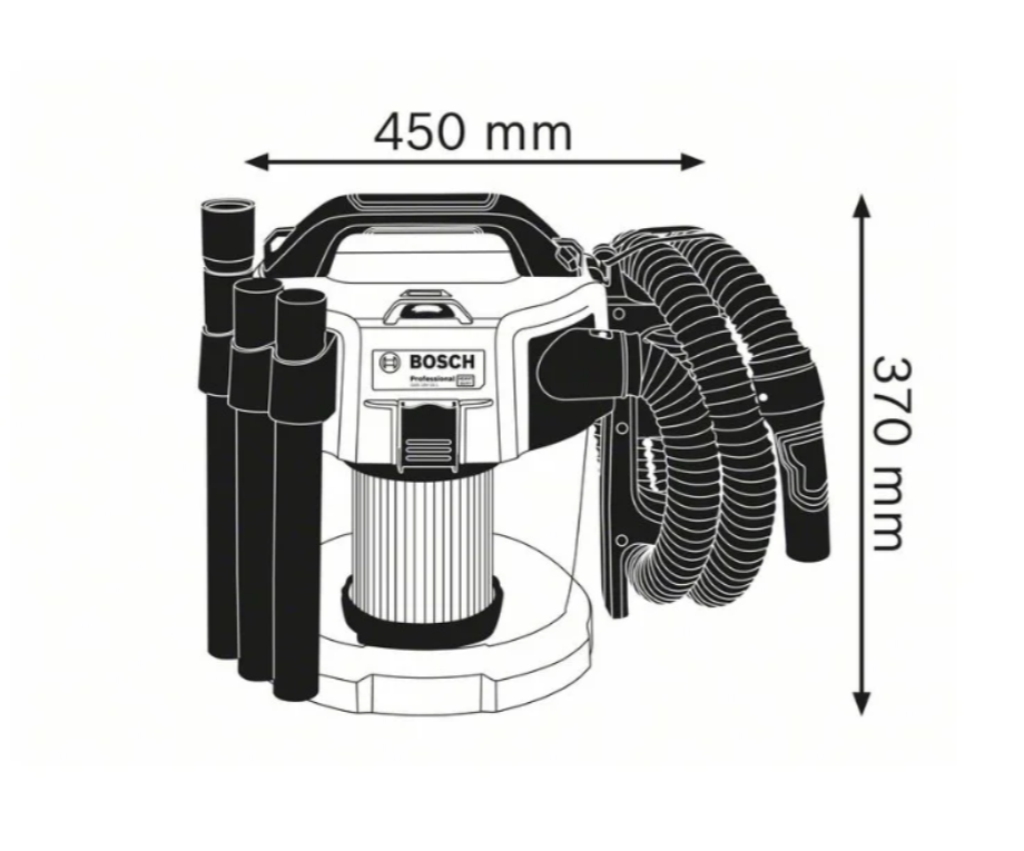Аккум. пылесос BOSCH GAS 18V-10 L в кор. + набор насадок