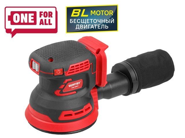 Аккум. эксцентриковая шлифмашина WORTEX COS 1218 E в кор. ALL1 XLT SOLO
