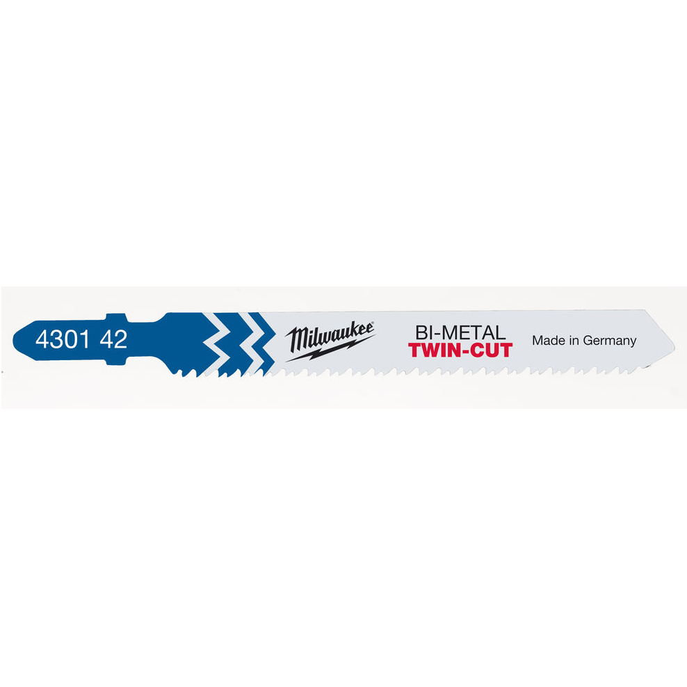Пилка для лобзика (по металлу) MILWAUKEE T123XF 91х2,5/1,8 мм (5 шт.)