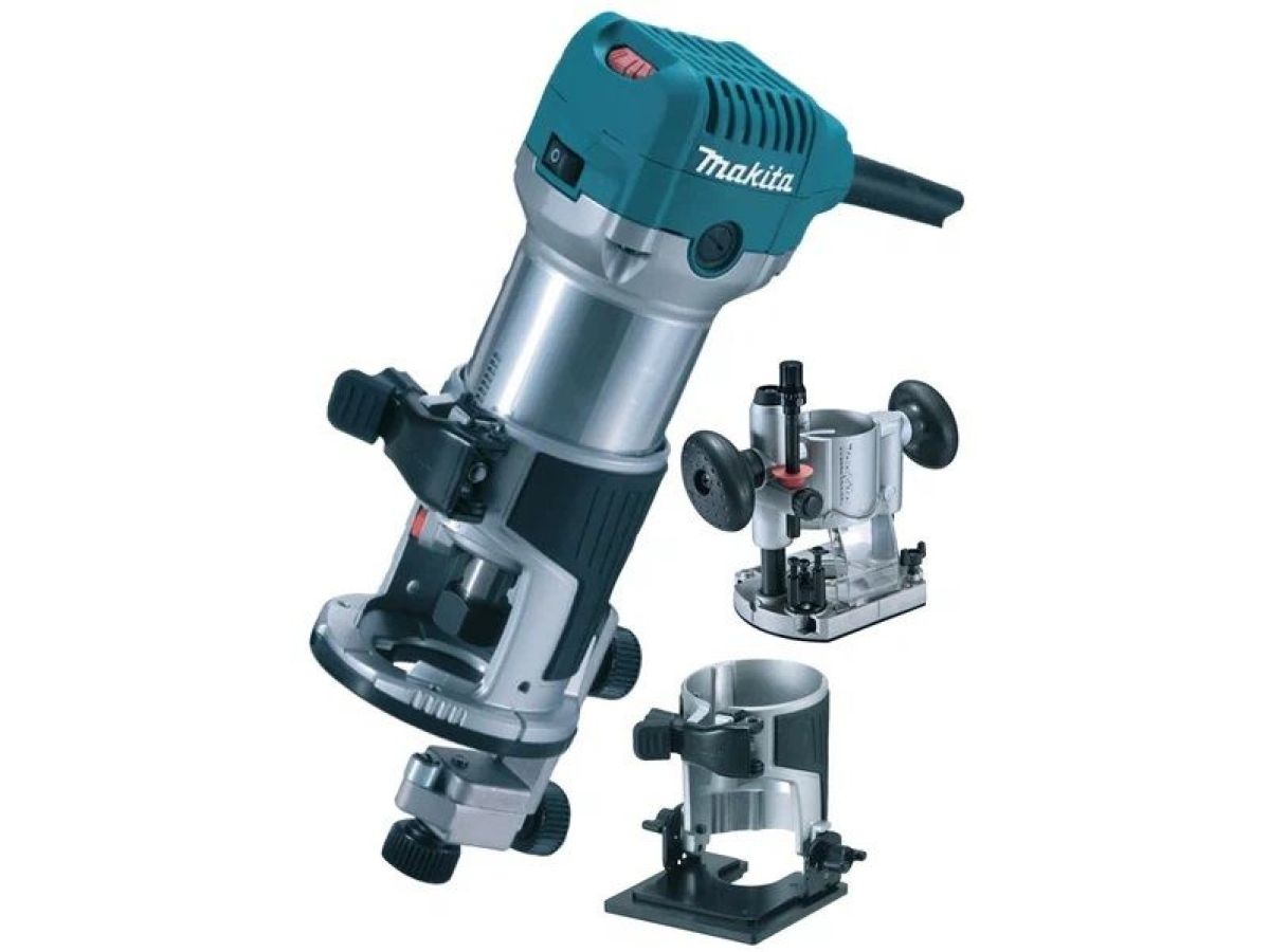 Фрезер кромочный MAKITA RT 0702 CX2 + аксессуары в сумке