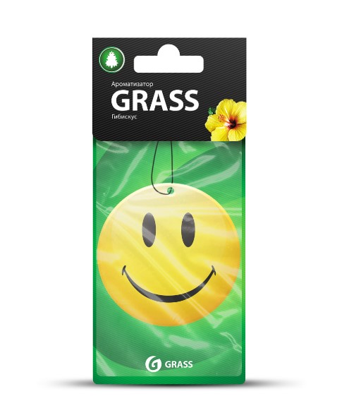 Ароматизатор воздуха картонный GraSS Smile (гибискус)