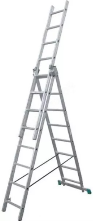 Лестница алюм. 3-х секц. 201/474/214см 3х8 ступ., 9,9кг PRO STARTUL (ST9944-08)