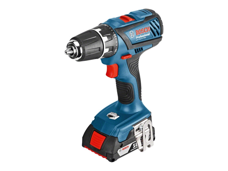 Аккумуляторная дрель-шуруповерт Bosch GSR 18-2-LI PLUS в чем. + ящик для инструментов PRO