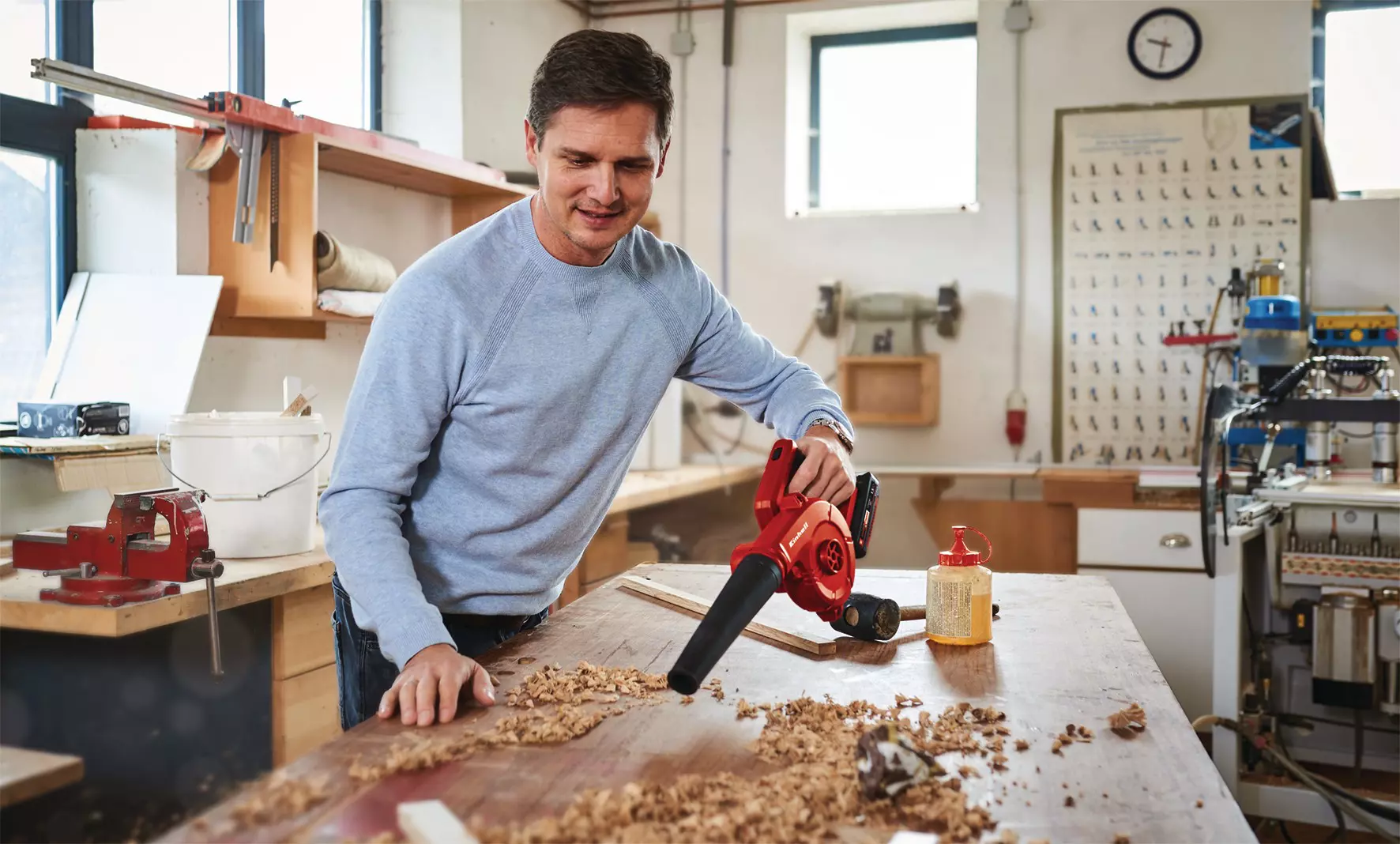 Воздуходувка аккумуляторная Einhell TE-CB 18/180 Li-Solo