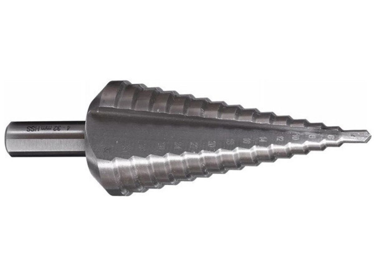 Сверло ступенчатое MAKITA HSS с прямым желобком, 4-32, 6 мм