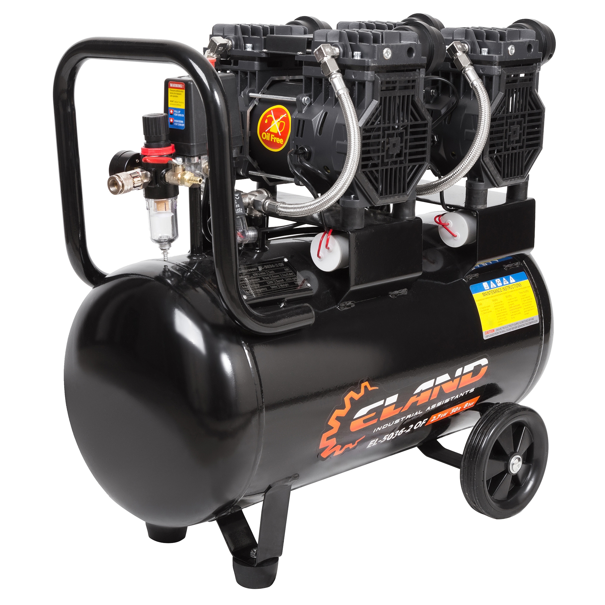 Компрессор воздушный безмасляный ELAND EL-5036-2 OF (с фильтром)