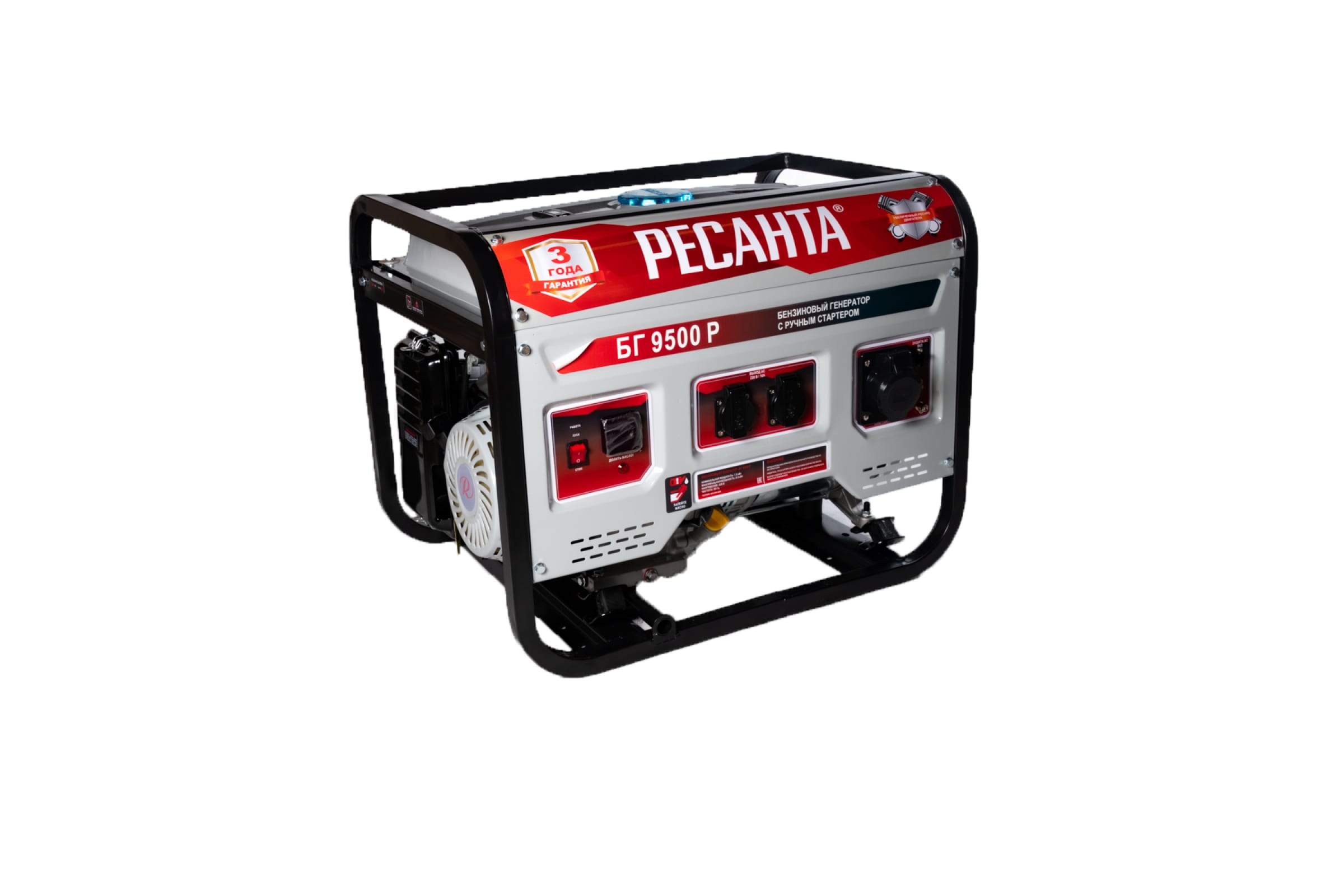 Бензиновый генератор Ресанта БГ 9500 Р (64/1/53)