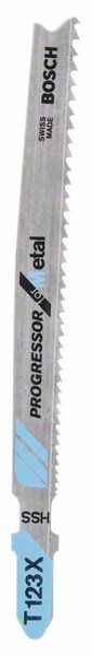 Пилка по металлу для лобзика  Bosch Progressor for Metal T 123 XF 100 мм 3 шт.