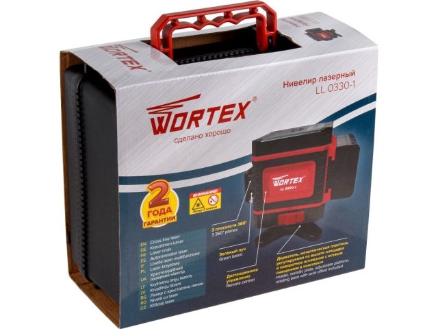 Нивелир лазерный WORTEX LL 0330-1 в чем. + аксессуары