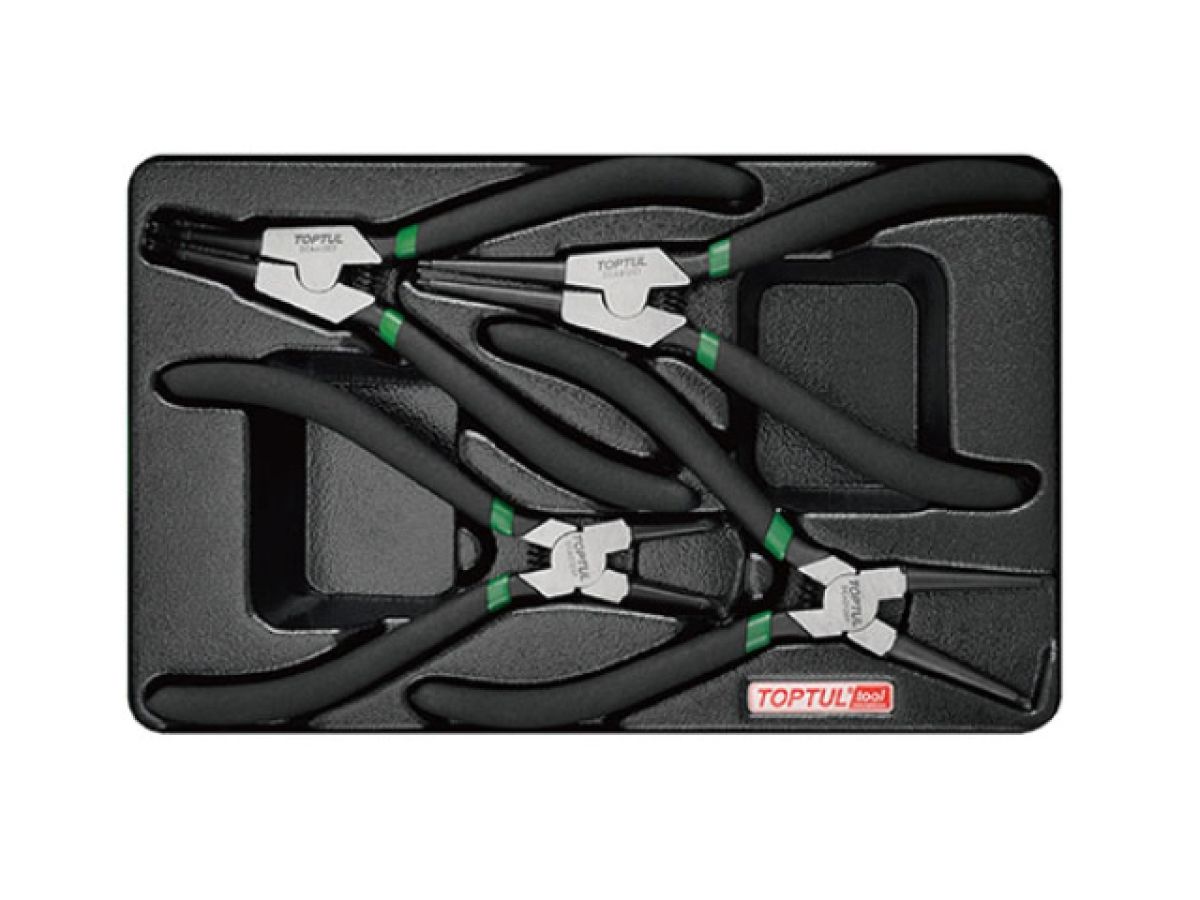 Набор съемников стопорных колец 4 предмета TOPTUL (GZA-0406)