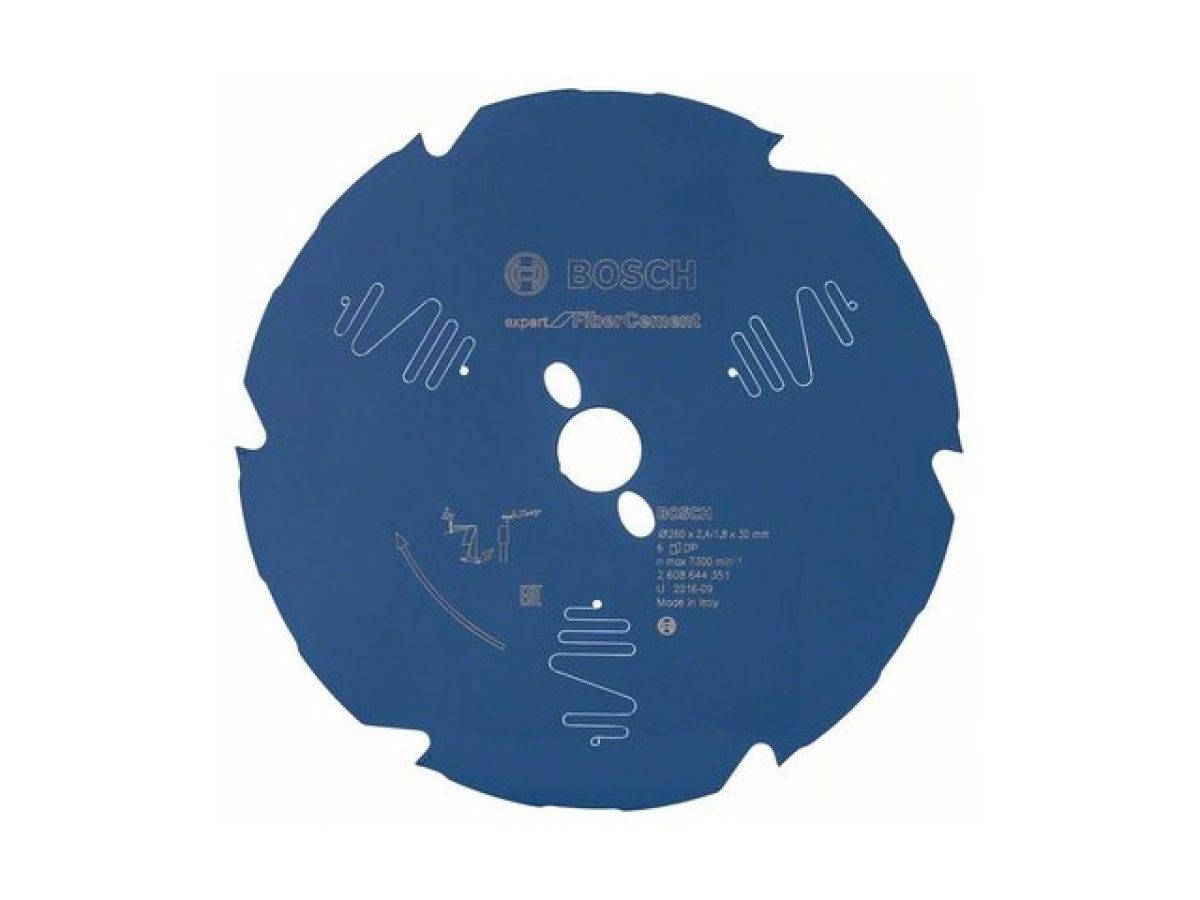 Диск пильный 260х30/25,4 мм 6 зуб. по гипсокартону EXPERT FOR FIBERCEMENT BOSCH (переменный зуб)