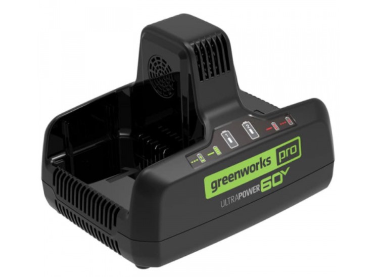 Зарядное устройство на 2 слота Greenworks G60DC10 60В