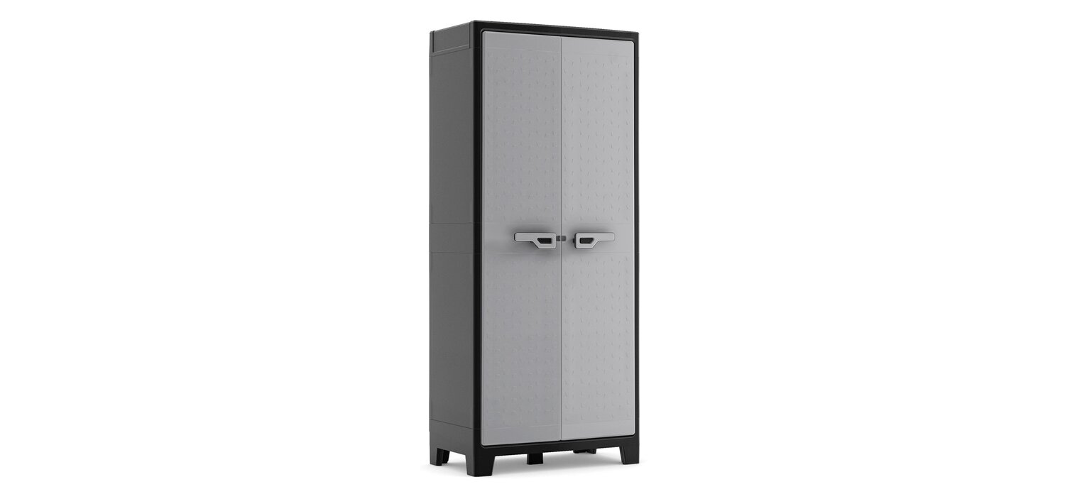 Шкаф Пластиковый высокий  TITAN BK/GL KETER