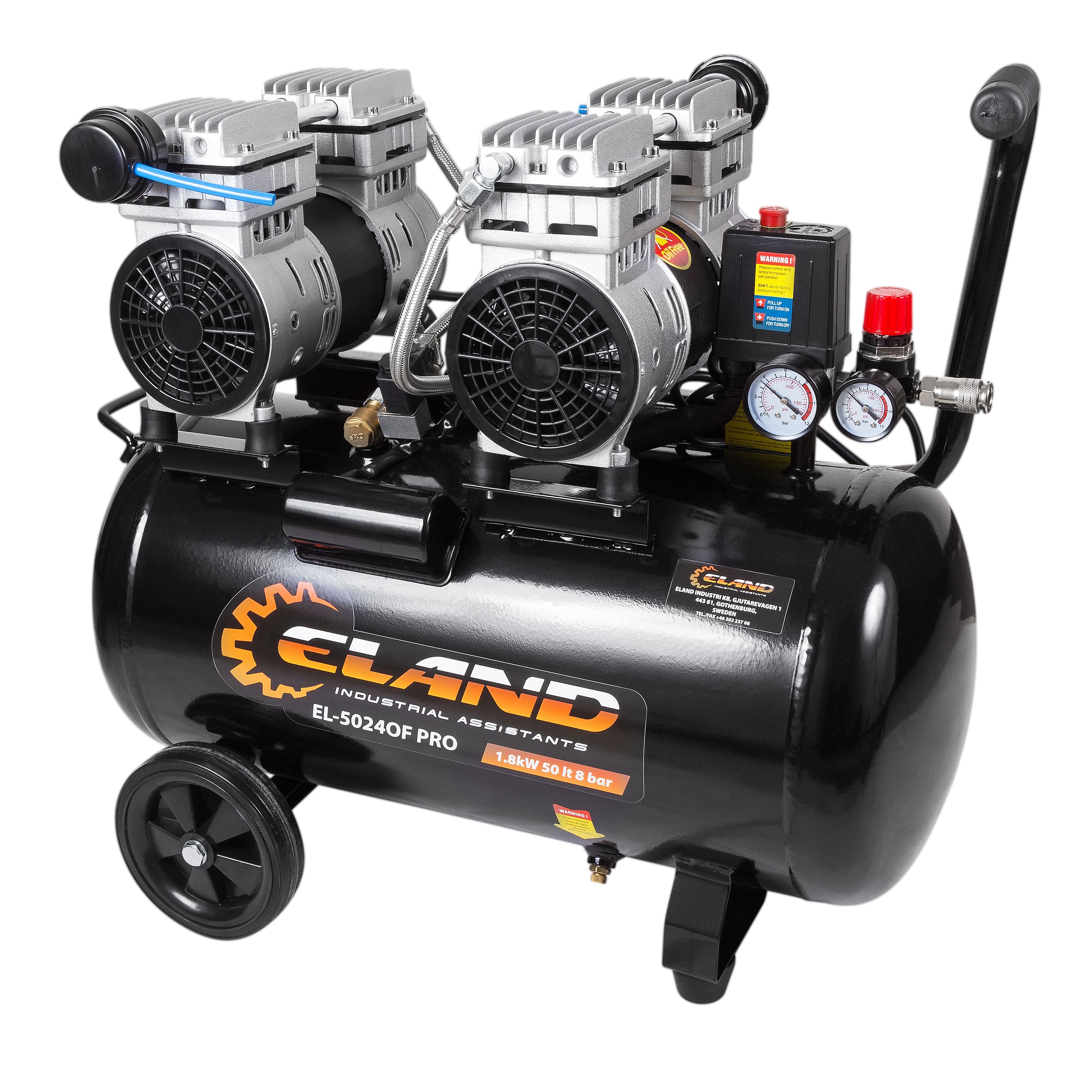 Воздушный безмасляный четырехцилиндровый компрессор ELAND EL-5024OF PRO