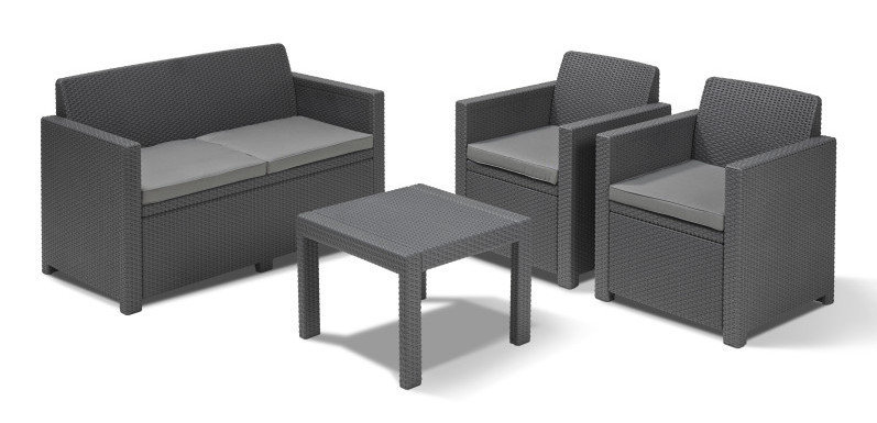 Комплект мебели KETER Alabama set, графит