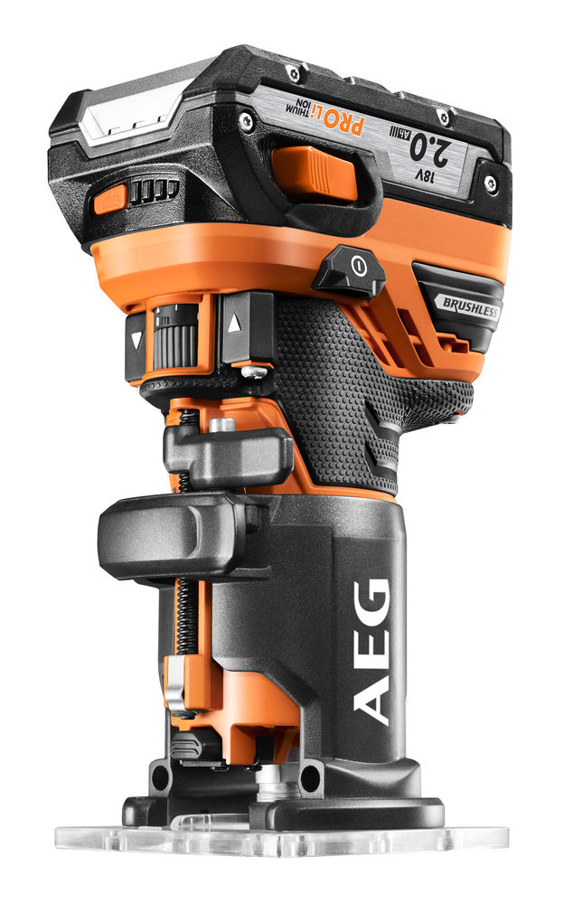 Аккумуляторный кромочный фрезер AEG BOF18BL-0