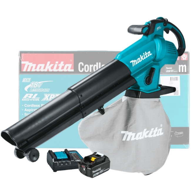 Аккумуляторная воздуходувка MAKITA LXT DUB187T001 (АКБ 5Ач + ЗУ)