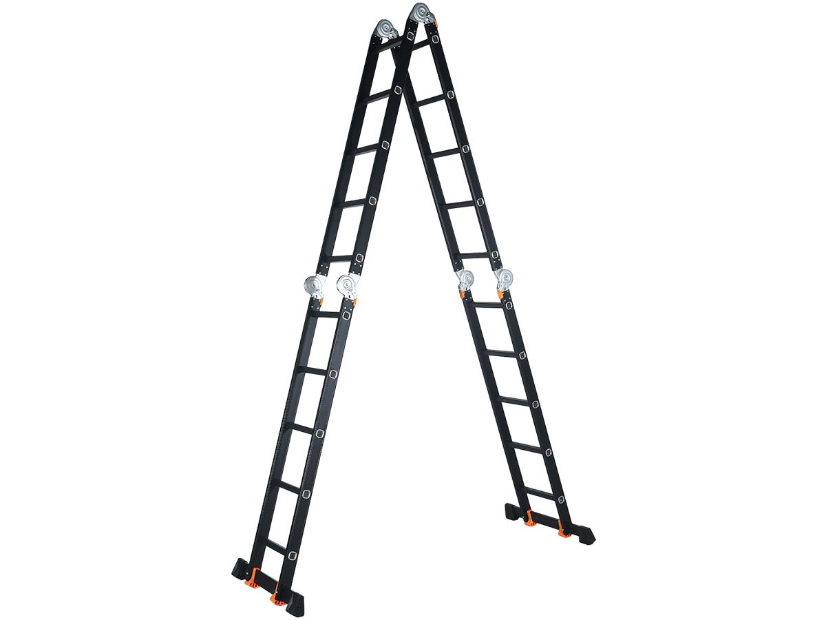 Лестница алюм. многофункц. 4х5 ступ.(283см/580см) 15,5кг BLACK LINE STARTUL (ST9930-05)