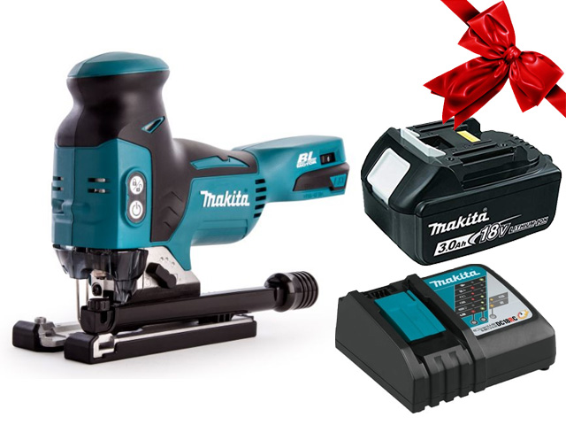 Аккумуляторный лобзик MAKITA DJV 181 Z в кор. + АКЦИЯ (BL1830B + DC18RC)