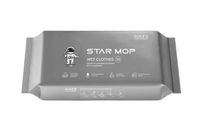 Салфетки для сухой уборки Star Mop Kit, 20 шт.
