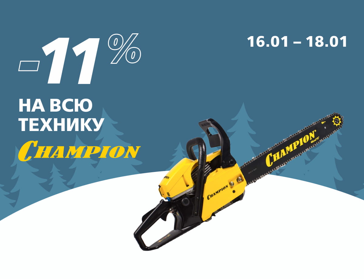-11% на технику Champion