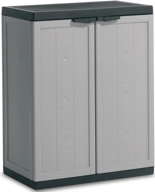 Шкаф пластиковый JOLLY R16 GLR/BK KETER