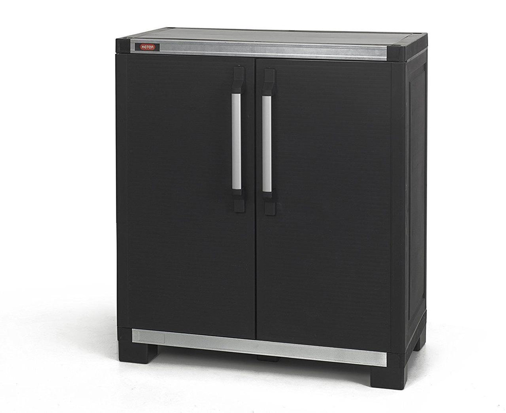 Шкаф уличный Keter XL PRO BASE UTILITY низкий (черный)