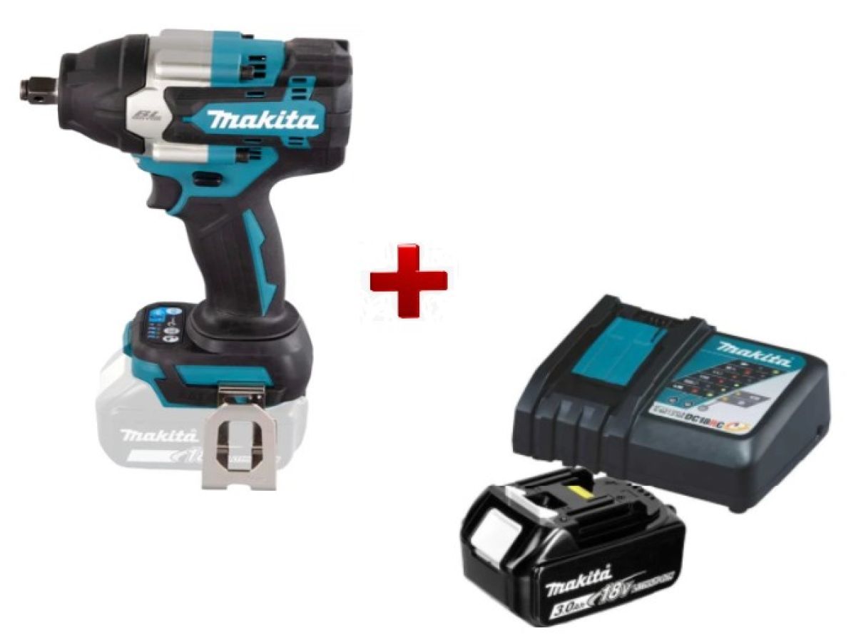 Аккумуляторный ударный гайковерт MAKITA LXT DTW 700 Z + Акция (АКБ BL1830 + ЗУ DC18RC)