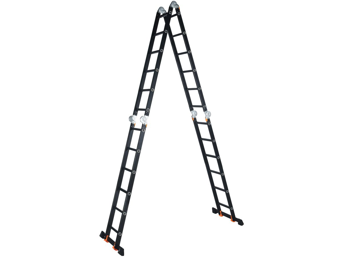 Лестница алюм. многофункц. 4х6 ступ.(332см/690см) 17кг BLACK LINE STARTUL (ST9930-06)