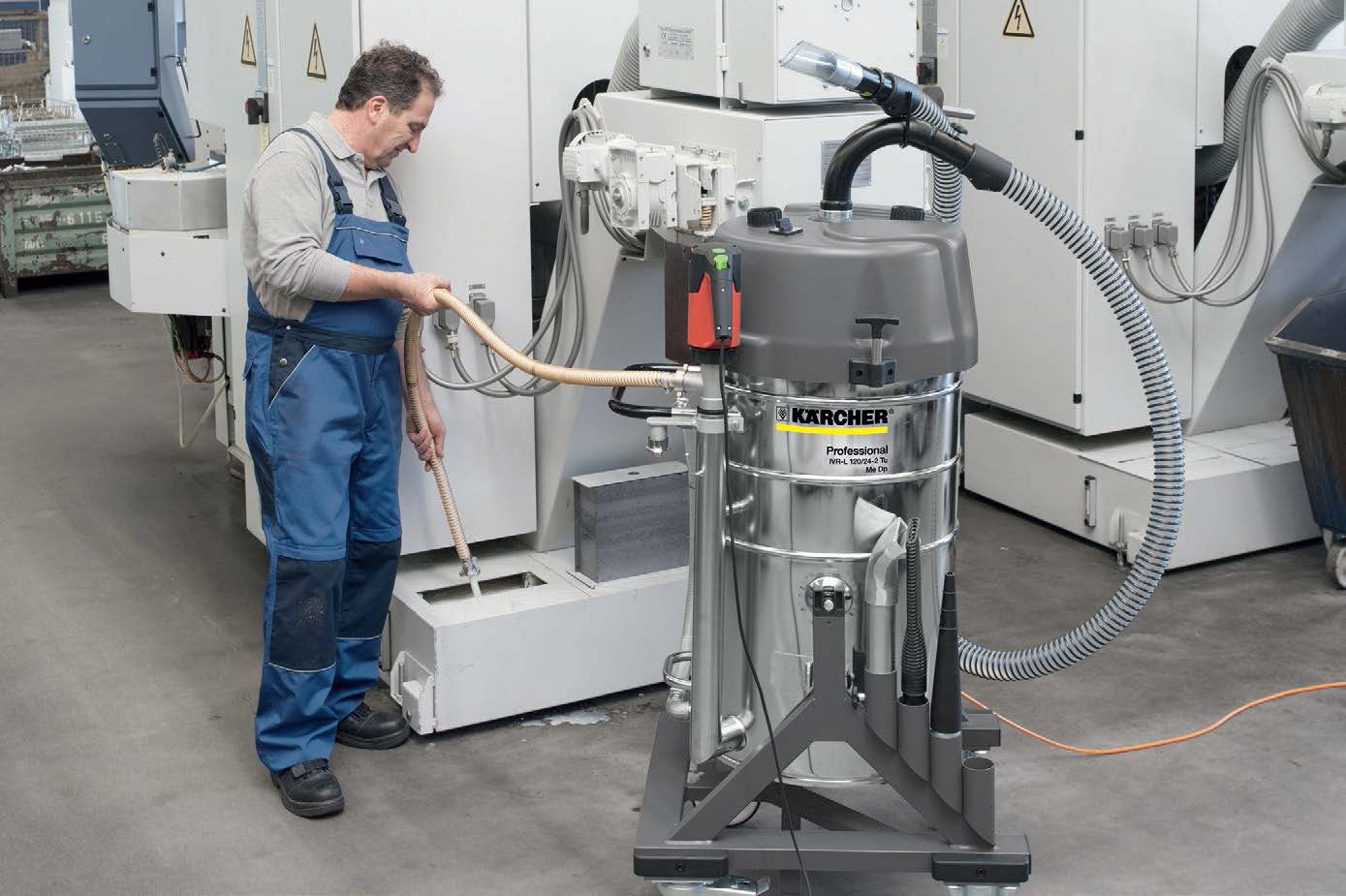 Пылесос для сбора жидкостей и стружки Karcher IVR-L 120/24-2 Tc Me