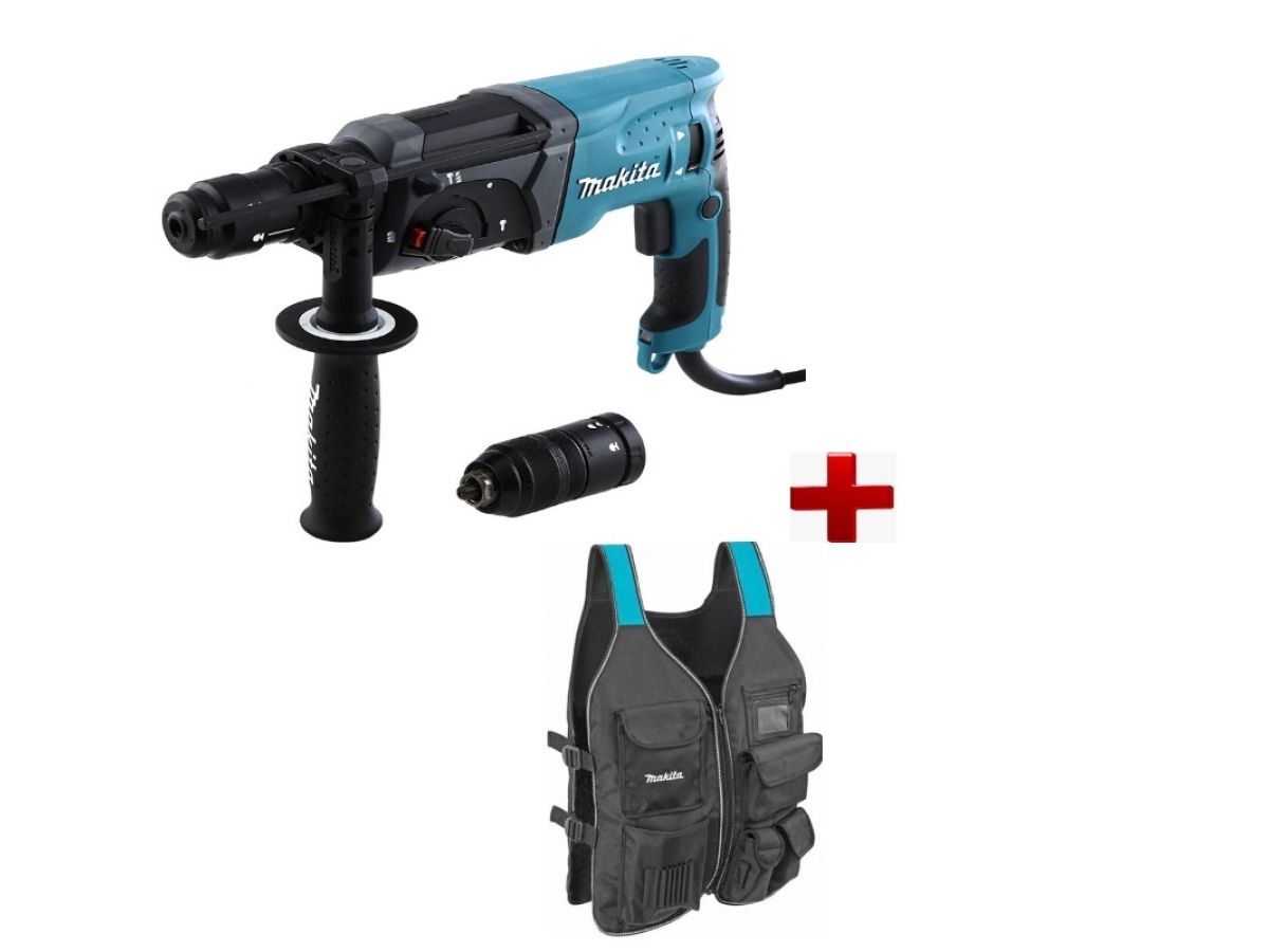 Перфоратор MAKITA HR 2470 FT в чем. + АКЦИЯ Жилет монтажника