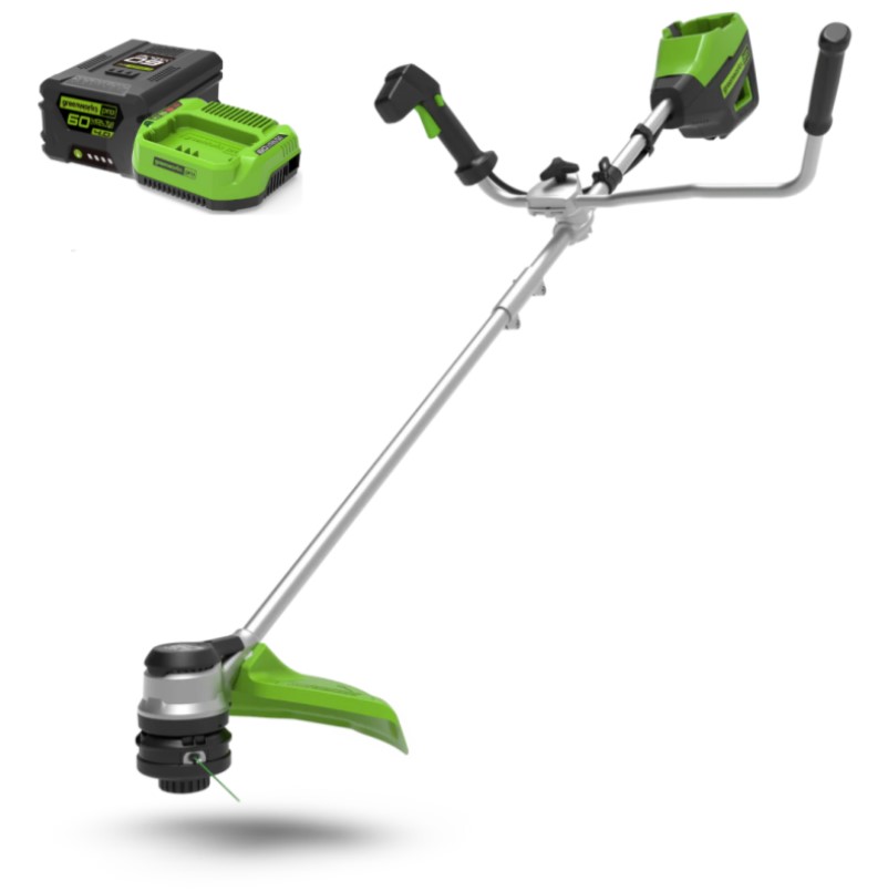 Аккумуляторный бесщеточный триммер Greenworks GD60BCBK4