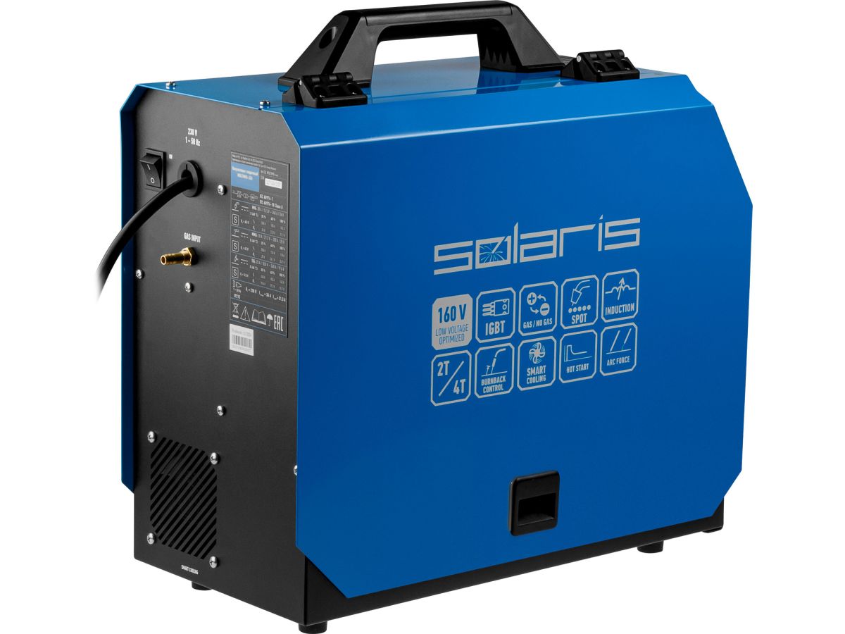 Полуавтомат сварочный Solaris MULTIMIG-245 (MIG/FLUX/SPOT/MMA/TIG)