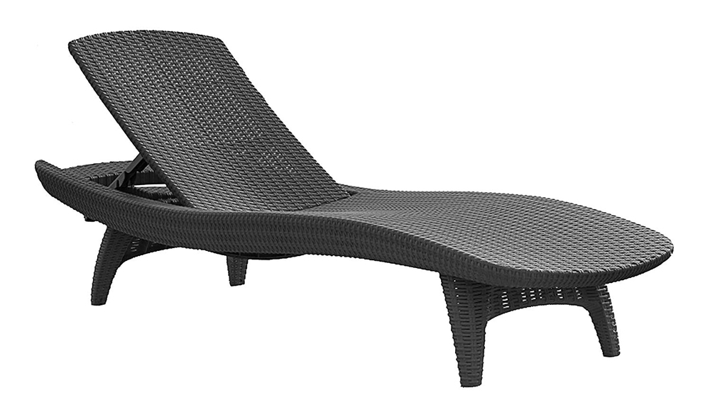 Шезлонг лежак KETER Sun Lounger Pacific, графит