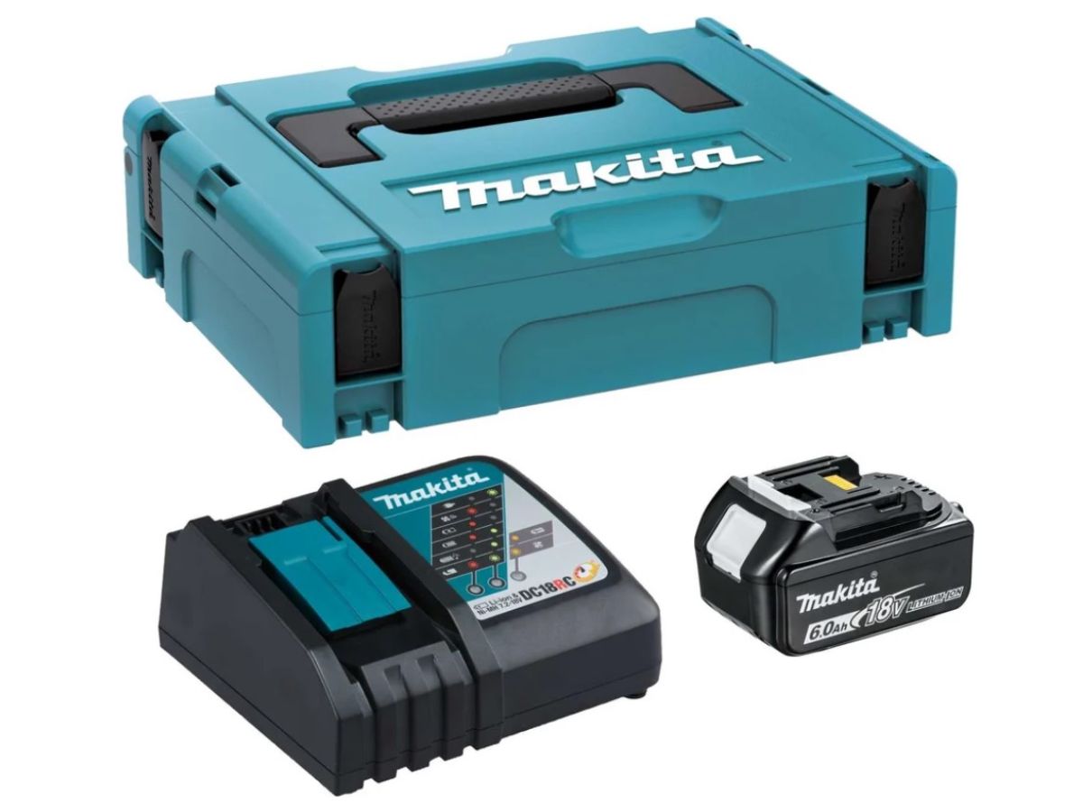 Комплект MAKITA АКБ BL1860B, ЗУ DC18RC, кейс MAKPAC