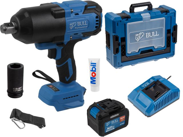 Аккум. ударный гайковерт BULL SC 1810 Xcase, XLTpro (6Ач х 1)