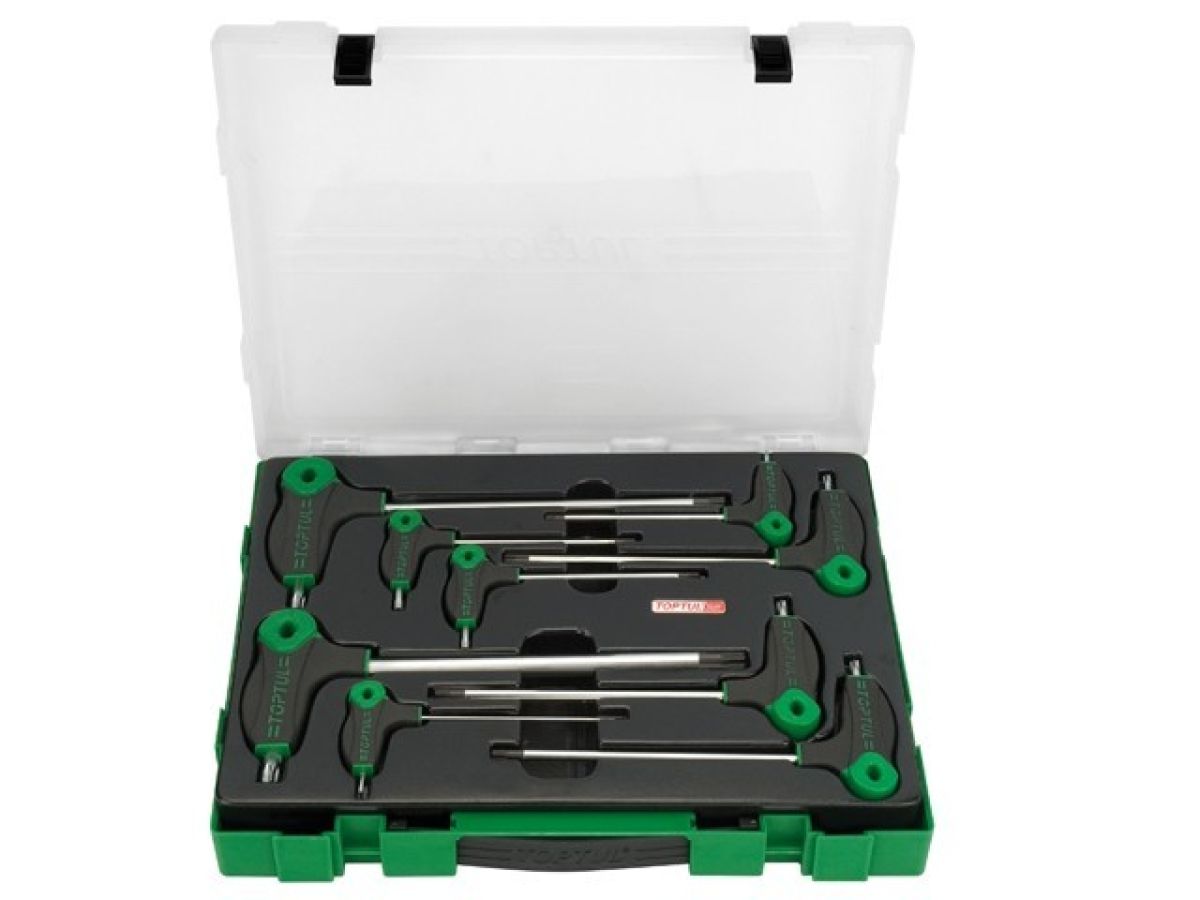Набор ключей L-Type TORX 2-10мм 9шт. в пласт. боксе TOPTUL (GZC0904)
