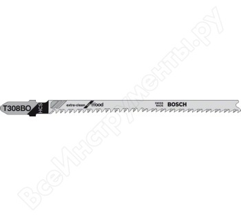 Пилка по дереву для лобзика  Bosch Extra-Clean for Wood T 308 B 117 мм 5 шт.