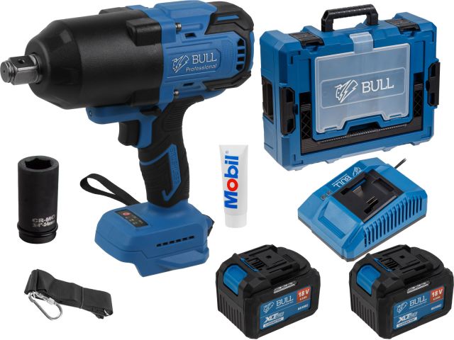 Аккум. ударный гайковерт BULL SC 1810 Xcase, XLTpro (6Ач х 2)